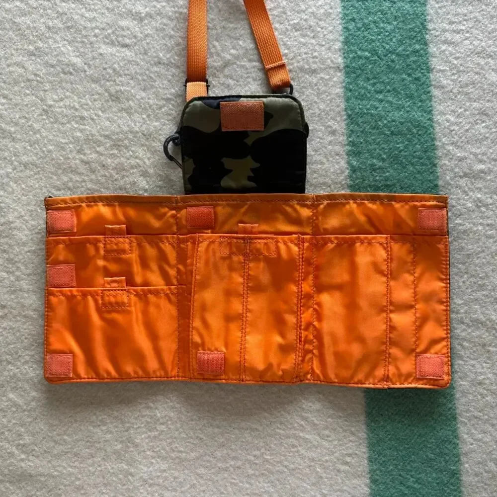 A Bathing Ape Bape X Porter Shark Camo Crossbody Bag Travel Case